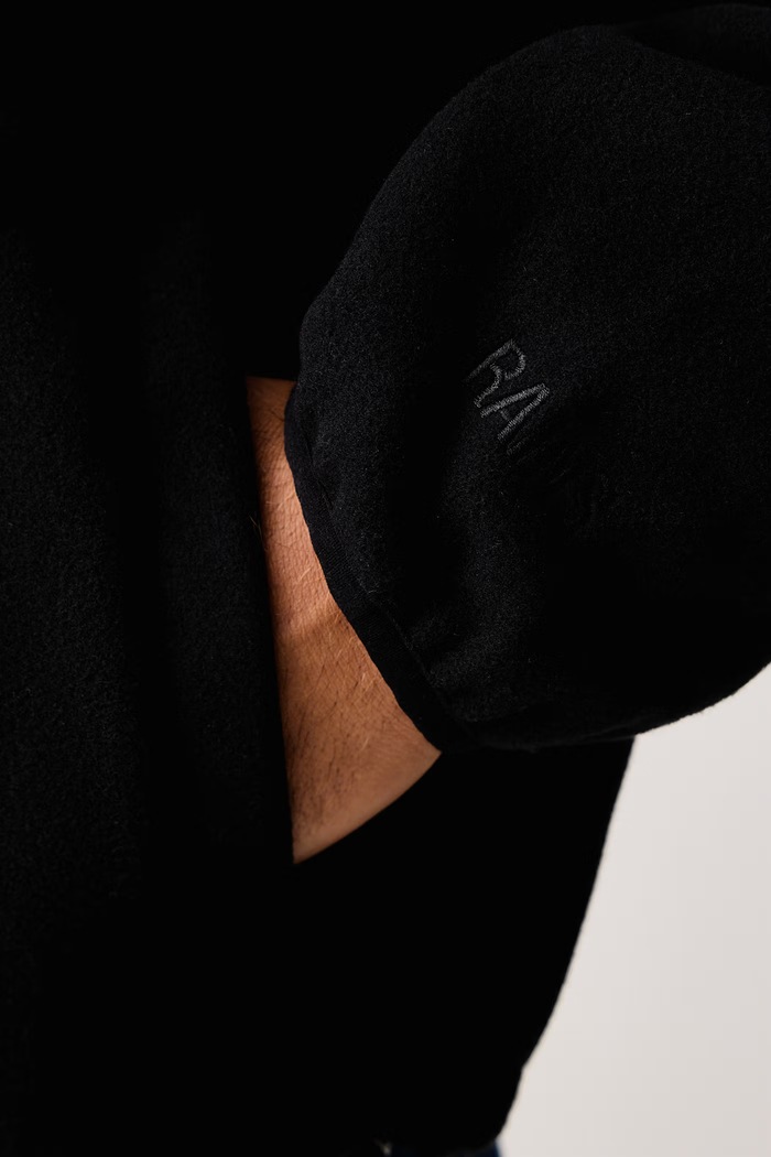 Bluza polarowa Fleece Hoodie Rains czarny 19010.01