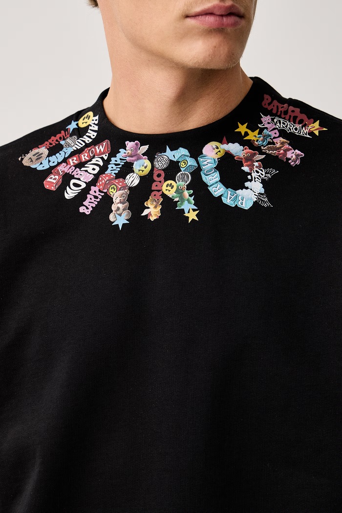 Bluza bawełniana Barrow F6BWUASW015 czarny