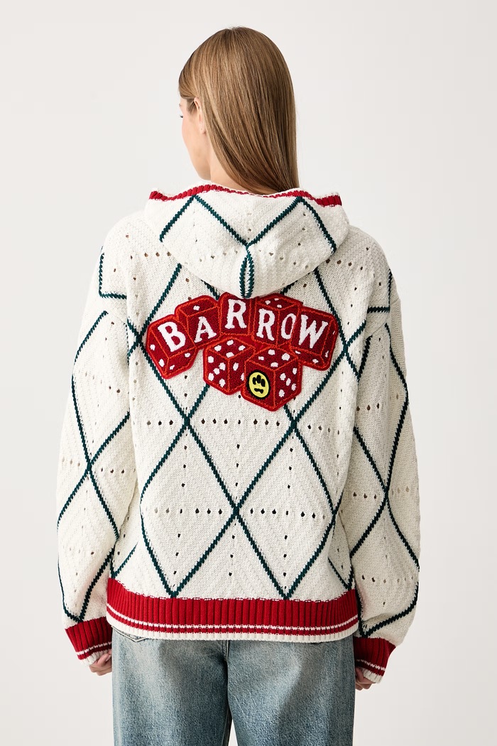 Barrow Sweter z dodatkiem wełny beżowy F6BWUAJP034