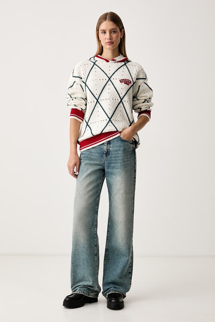 Barrow Sweter z dodatkiem wełny F6BWUAJP034 beżowy AW26