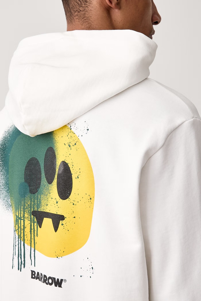 Bluza z kapturem bawełniana Barrow F6BWUAHS070 beżowy