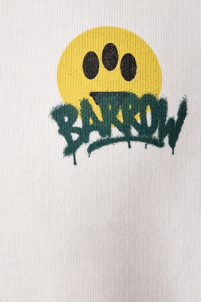 Bluza z kapturem bawełniana Barrow beżowy F6BWUAHS070