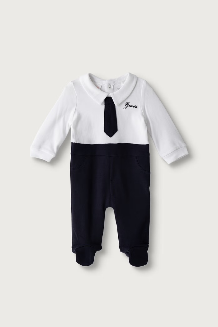 Guess Kombinezon za bebe od pamuka bijela P6BG05.K5982.9BY2