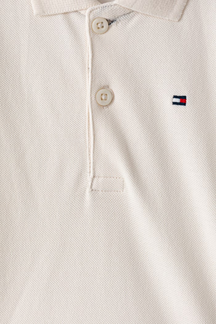 Tommy Hilfiger body dojčenské bavlnené s elastanom KN0KN02075.9BY2 béžová