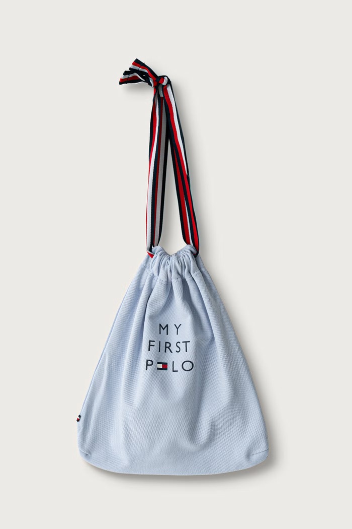 Body niemowlęce bawełniane z elastanem Tommy Hilfiger niebieski KN0KN02075.9BY2