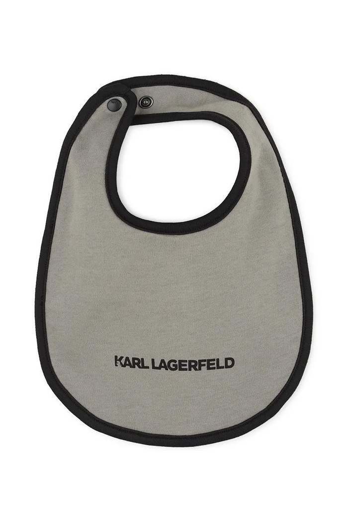 Kombinezon za bebe od pamuka Karl Lagerfeld zelena Z31493.60.81
