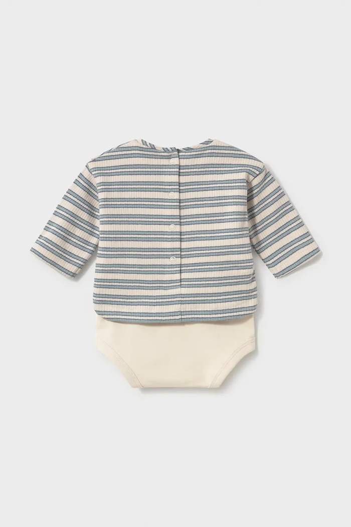 Mayoral Newborn боді для немовлят з бавовною 2776.1M.Newborn.9BY2 блакитний AW26