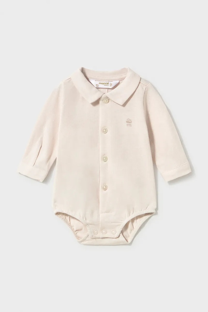 Mayoral Newborn body pentru bebeluși din bumbac bej 2775.1K.Newborn.9BY2