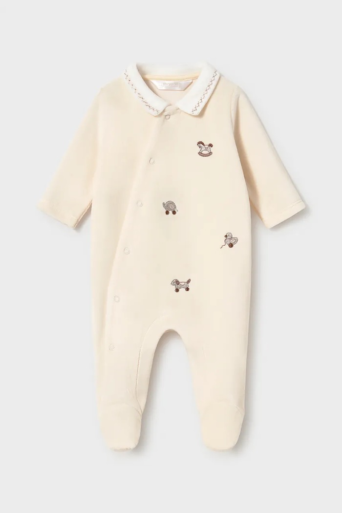 Mayoral Newborn kombinezon za bebe s pamukom bež 2764.1B.Newborn.9BY2