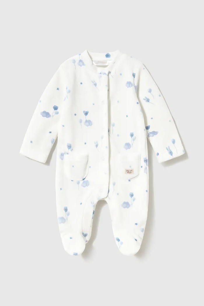 Mayoral Newborn śpiochy niemowlęce z bawełną beżowy 2761.1A.Newborn.9BY2