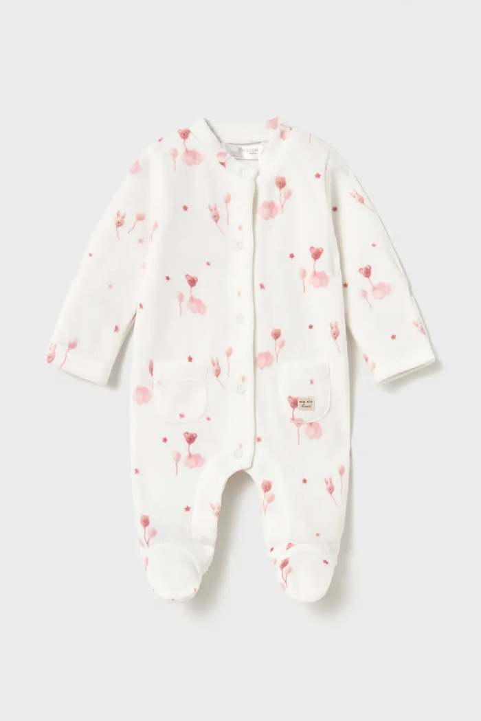 Mayoral Newborn Kombinezon za bebe s pamukom roza 2761.1A.Newborn.9BY2