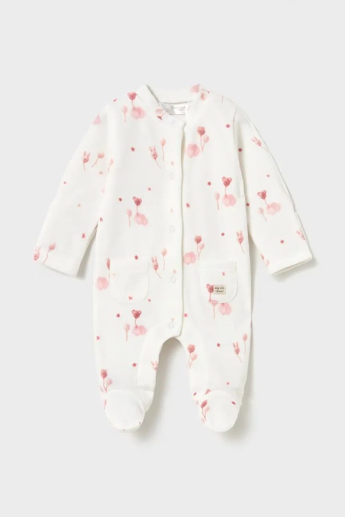Mayoral Newborn Kombinezon za bebe s pamukom roza 2761.1A.Newborn.9BY2