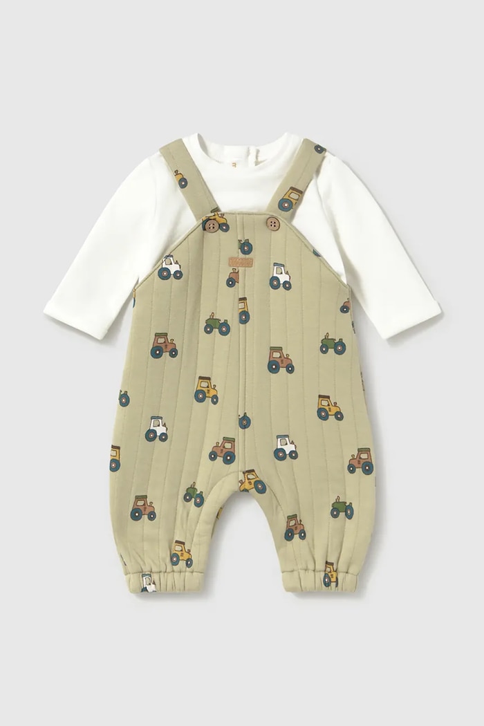 Mayoral Newborn tuta per neonati con cotone 2679.1Q.Newborn.9BY2 verde AW26