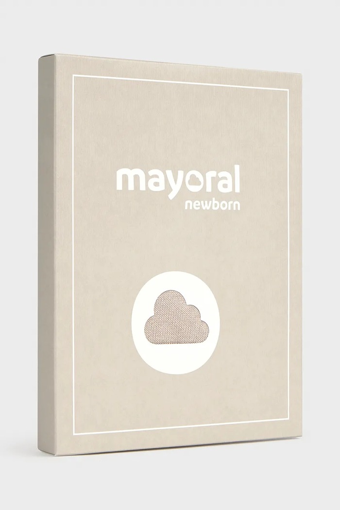 Mayoral Newborn чоловічок для немовлят з бавовною бежевий 2601.1C.Newborn.9BY2