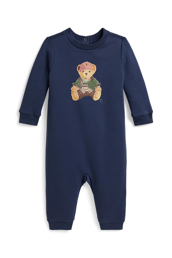 Polo Ralph Lauren Бебешки гащеризон за бебе с памук тъмносин 320B30215001