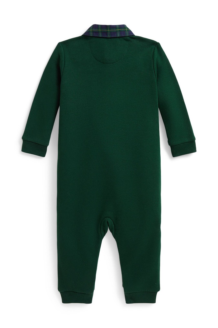 Polo Ralph Lauren Pajac za dojenčke z bombažem 320B28709001 zelena AW26