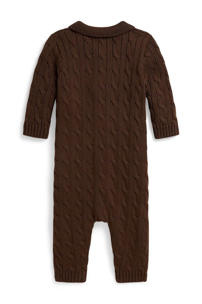 Polo Ralph Lauren kombinezon za djecu od pamuka 320B26211002 smeđa AW26