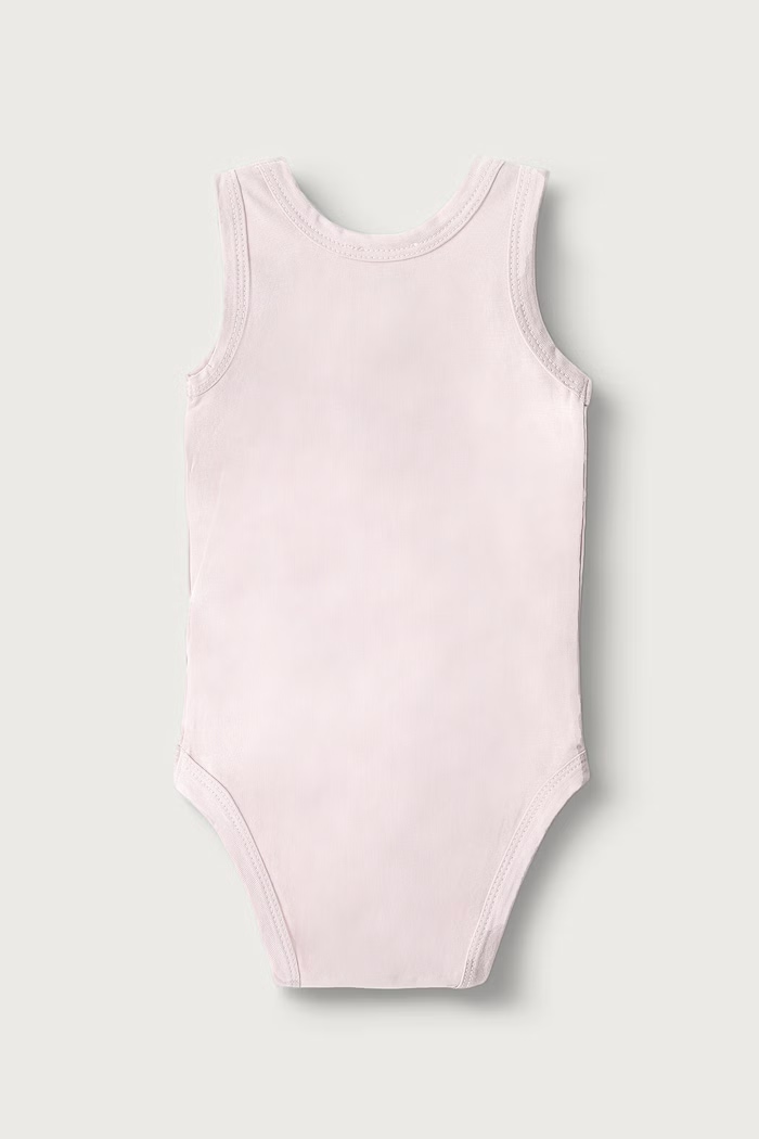 Body dziecięce bawełniane z elastanem 2-pack United Colors of Benetton 3WGGAB012.W.Reproposal różowy