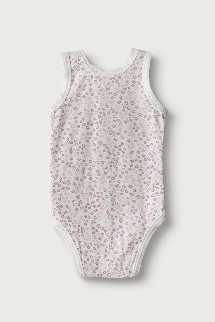 Body dziecięce bawełniane z elastanem 2-pack United Colors of Benetton różowy 3WGGAB012.W.Reproposal