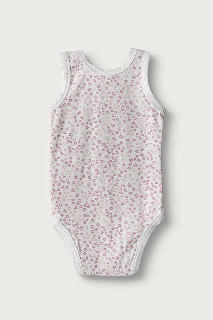 Body dziecięce bawełniane z elastanem 2-pack United Colors of Benetton różowy 3WGGAB012.W.Reproposal
