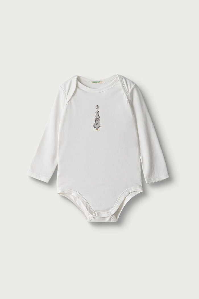 Dziewczynka United Colors of Benetton Body dziecięce bawełniane z elastanem 2-pack 3WGGAB011.W.Reproposal beżowy