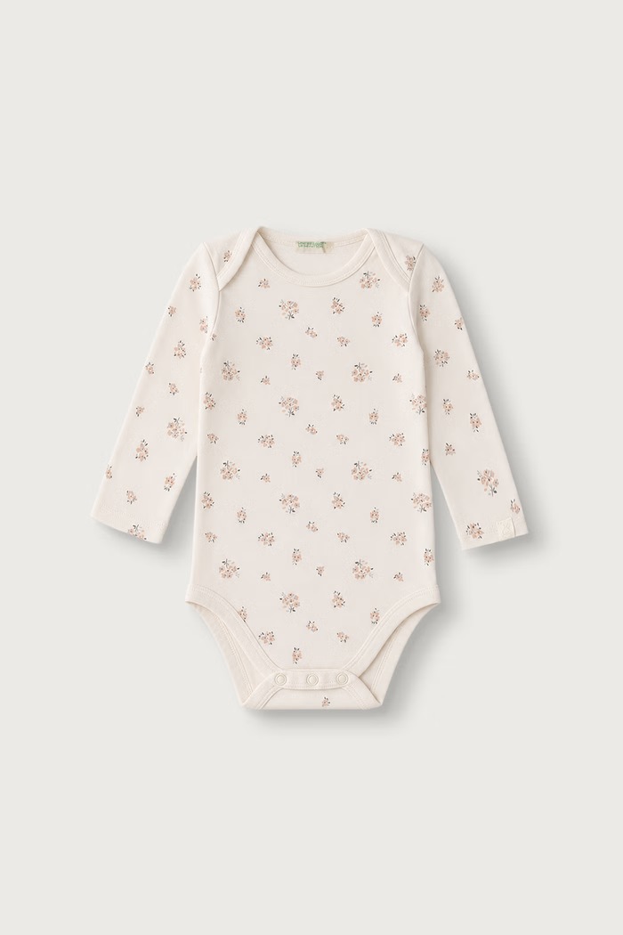 Dziewczynka United Colors of Benetton Body niemowlęce bawełniane z elastanem 2-pack 3UMRAB014.G.W.Seasonal różowy
