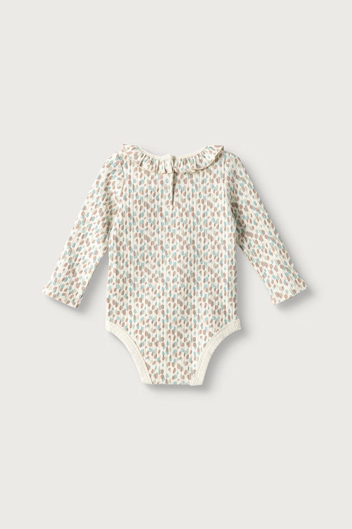 United Colors of Benetton Body za dojenčke z bombažem 32DRAB013.W.Seasonal bež AW26