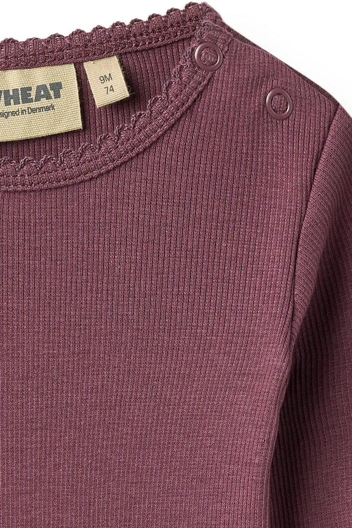 Fete Wheat Body pentru bebeluși din bumbac cu elastan 9186.006.GOTS violet