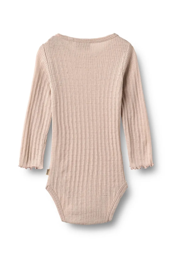 Wheat Body dojčenské z meríno vlny 9145.782.RWS ružová AW26