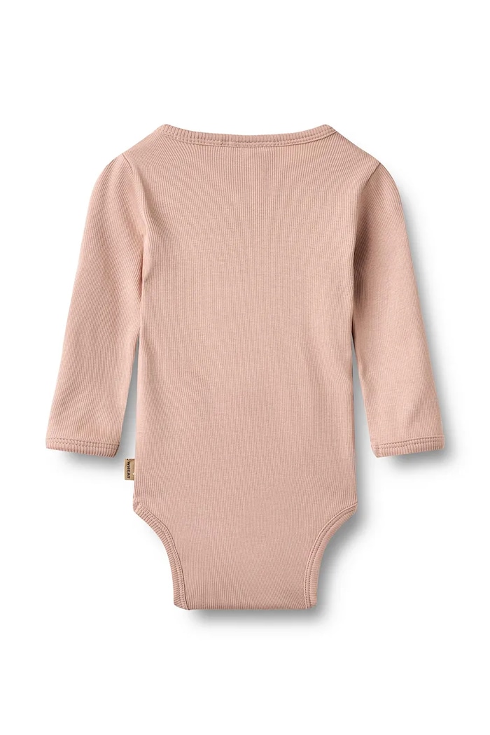 Wheat Body niemowlęce bawełniane z elastanem różowy 9135.006.GOTS