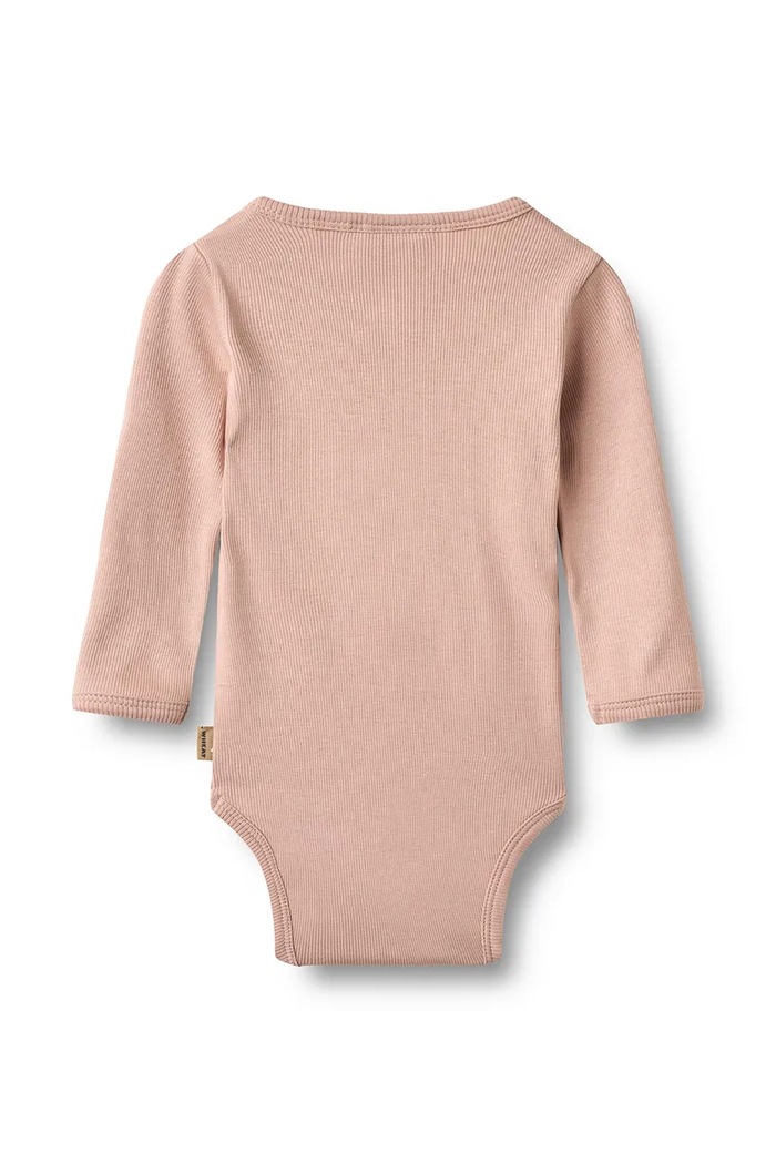 Wheat Body niemowlęce bawełniane z elastanem różowy 9135.006.GOTS