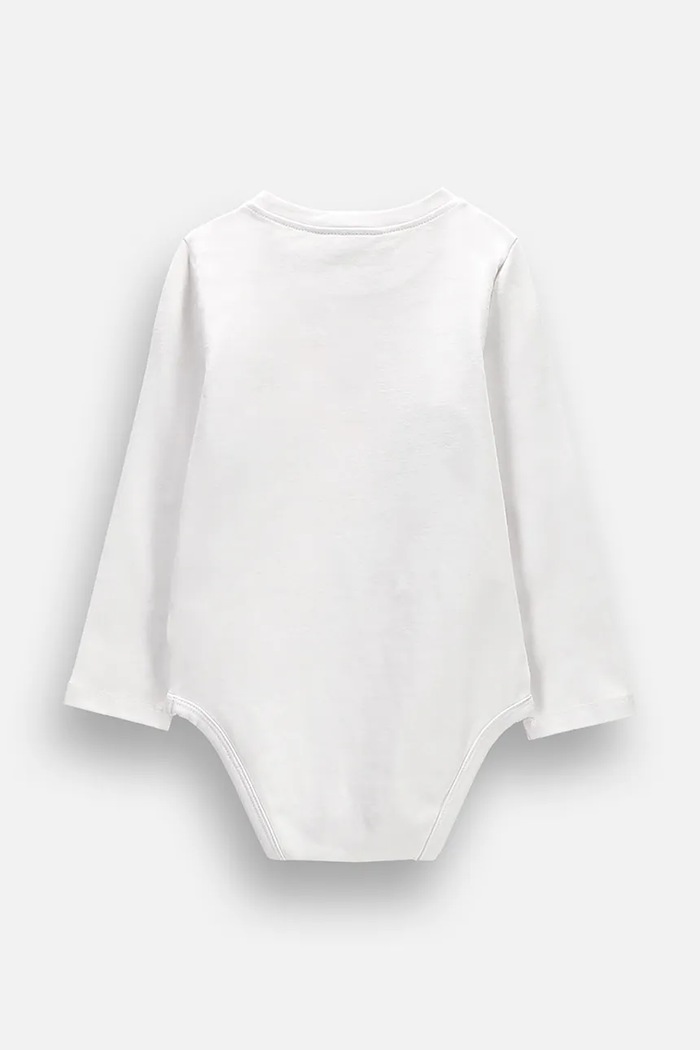 Coccodrillo Body kojenecké bavlněné s elastanem ZC6112103MGN bílá AW26