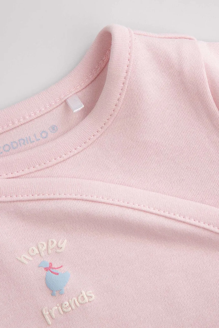 DÍVKA Coccodrillo Body kojenecké bavlněné ZC6112602FGN růžová