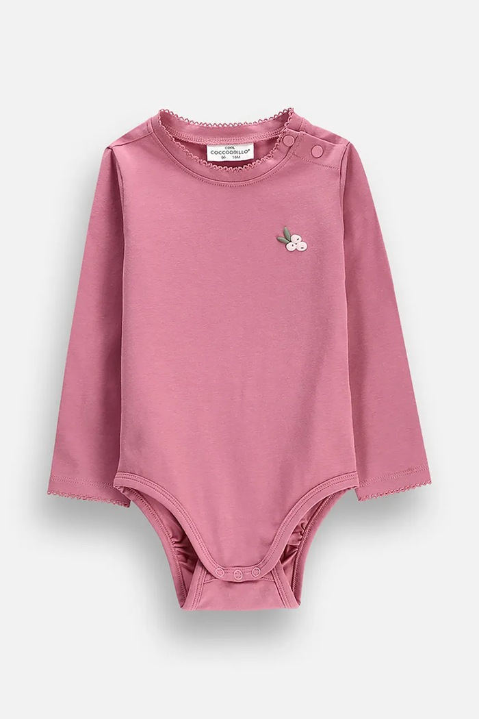 Coccodrillo Body kojenecké s bavlnou růžová ZC6112103FGN