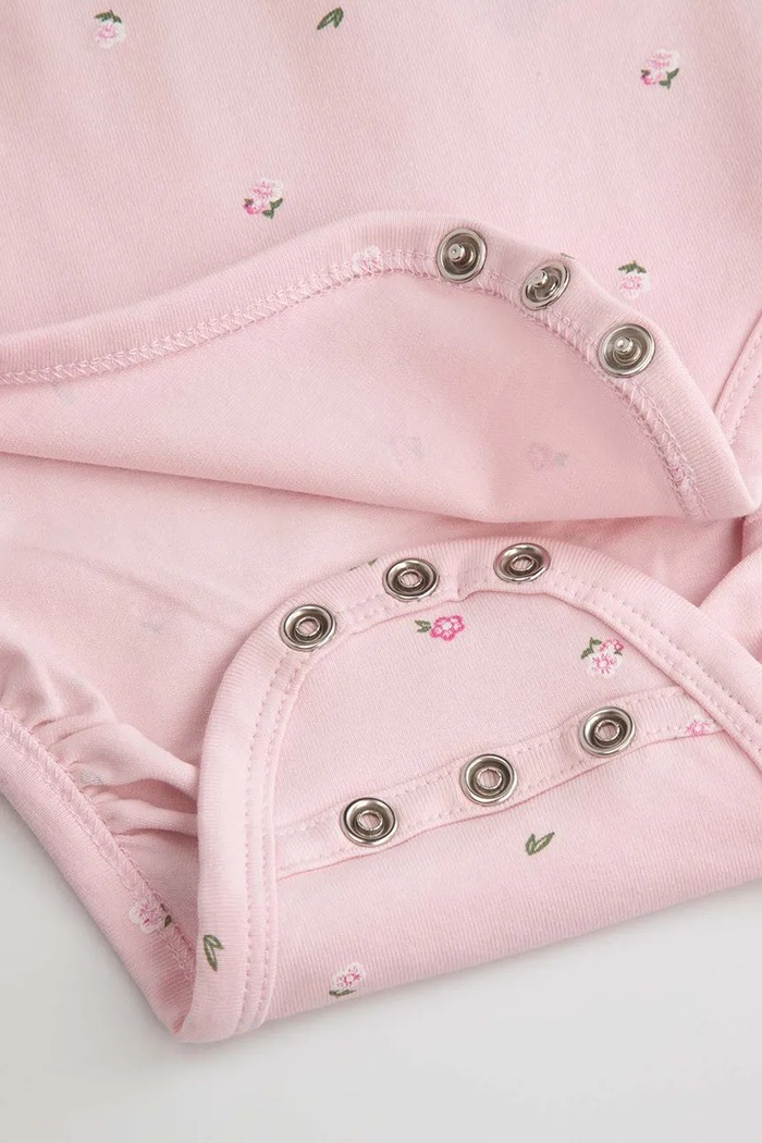 Body kojenecké bavlněné Coccodrillo ZC6112102FGN růžová