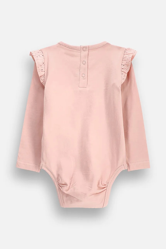 Coccodrillo body kojenecké bavlněné s elastanem ZC6112104MGN růžová AW26