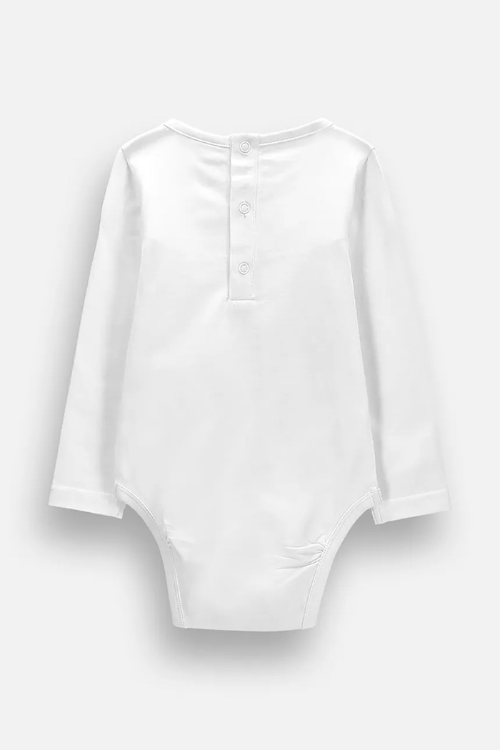 Coccodrillo body kojenecké bavlněné s elastanem ZC6112101MGN bílá AW26