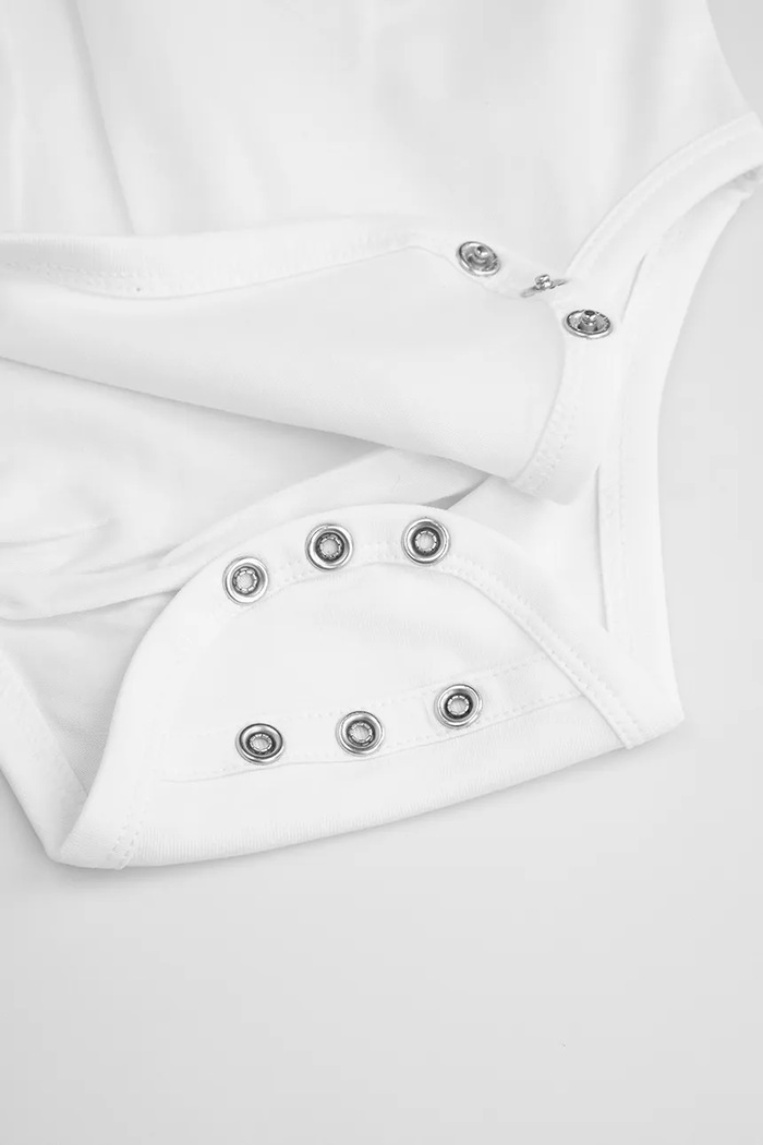 Coccodrillo body kojenecké bavlněné s elastanem bílá ZC6112101MGN