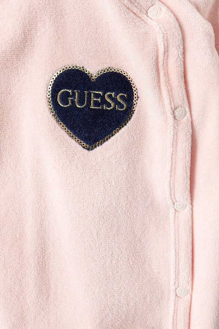Dziewczynka Guess Śpiochy niemowlęce z bawełną S6BG05.K6000.9BY2 różowy