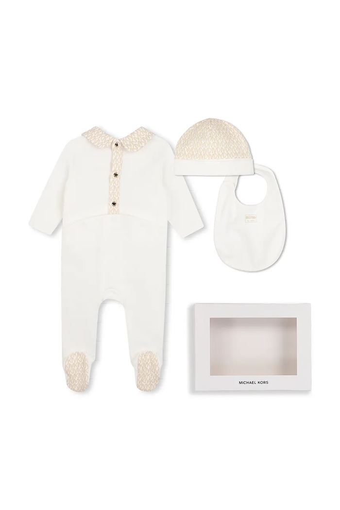 Michael Kors kombinezon za bebe od pamuka R30837 bijela AW26