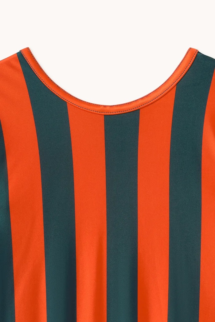Tinycottons body dětské RED-BLUE STRIPES SHINY BODY oranžová AW26.308