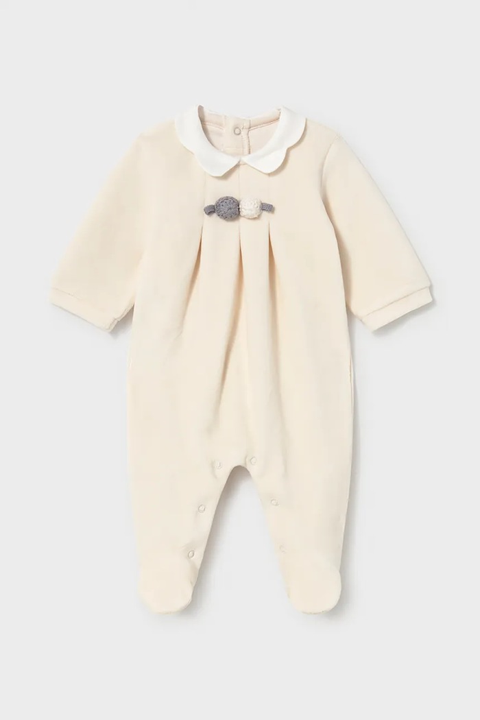 Mayoral Newborn чоловічок для немовлят з бавовною 2752.2E.Newborn.9BY2 бежевий AW26