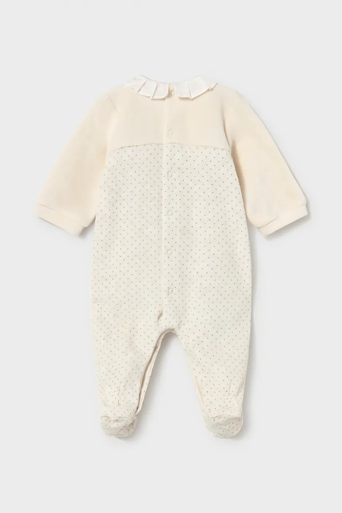 Дівчинка Mayoral Newborn чоловічок для немовлят з бавовною 2752.2E.Newborn.9BY2 бежевий
