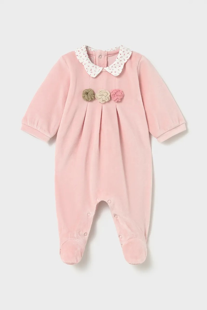 Дівчинка Mayoral Newborn чоловічок для немовлят з бавовною 2752.2E.Newborn.9BY2 рожевий