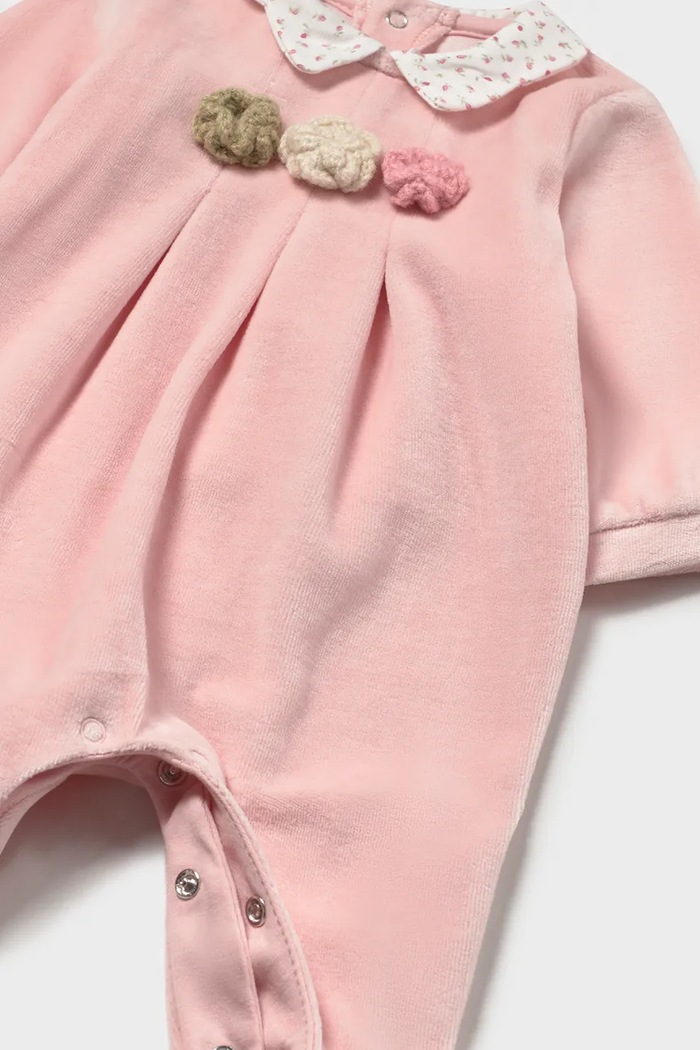 Mayoral Newborn чоловічок для немовлят з бавовною 2752.2E.Newborn.9BY2 рожевий