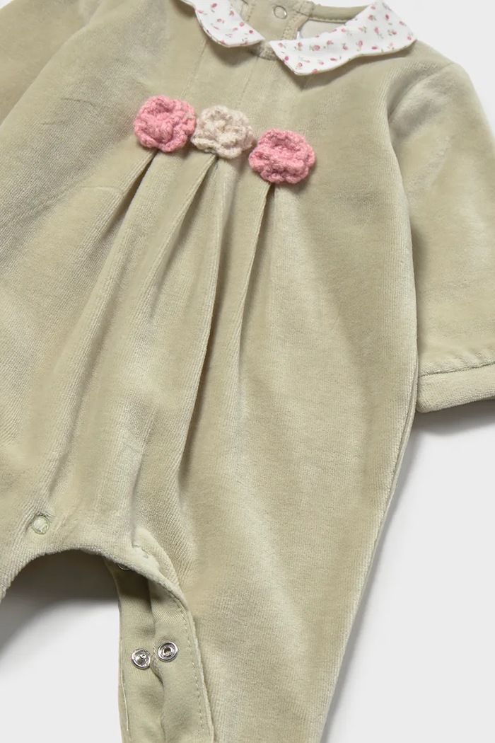 Mayoral Newborn φορμάκι βρεφικό με βαμβάκι πράσινο 2752.2E.Newborn.9BY2