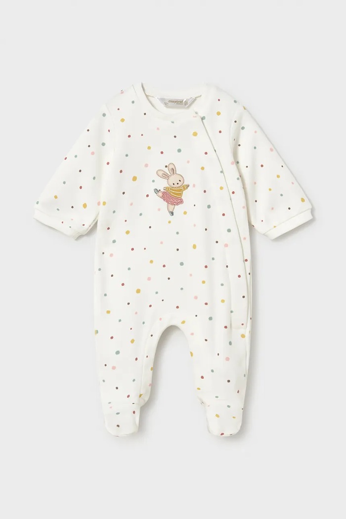 Mayoral Newborn повзунки для немовлят бавовняні 2 шт. 2751.2D.Newborn.9BY2 білий AW26