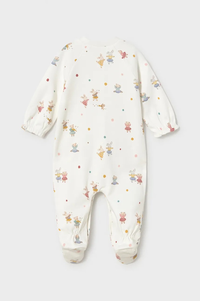 Дівчинка Mayoral Newborn повзунки для немовлят бавовняні 2 шт. 2751.2D.Newborn.9BY2 білий