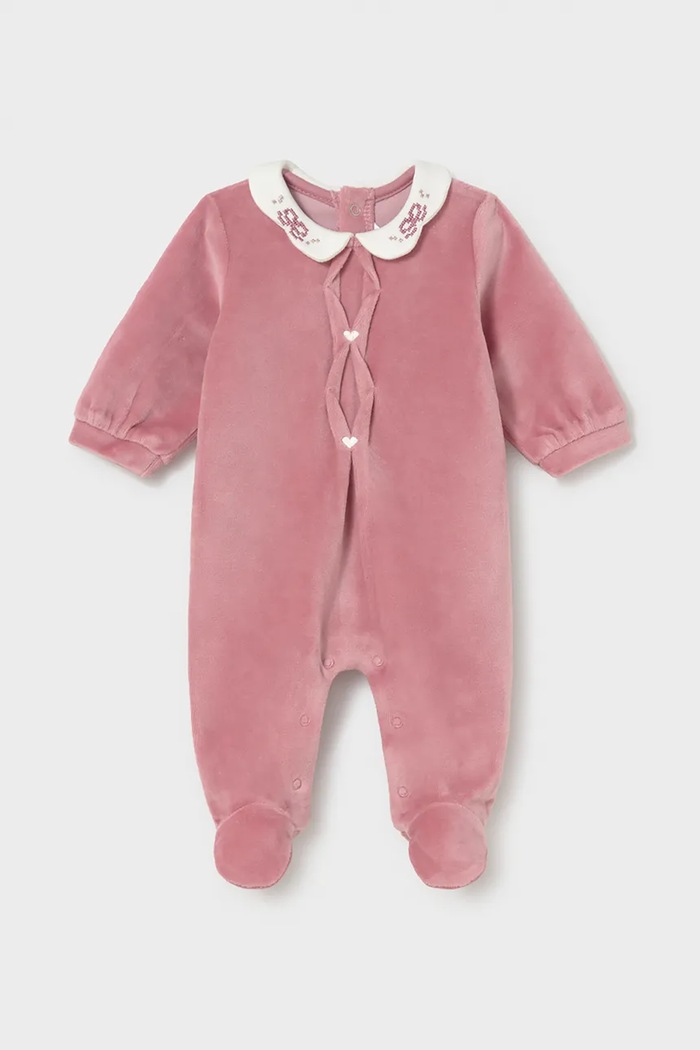 Mayoral Newborn бебешки гащеризон за спане за бебе с памук розов 2750.2D.Newborn.9BY2