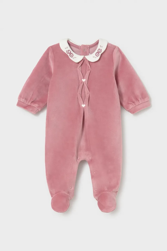 Mayoral Newborn бебешки гащеризон за спане за бебе с памук розов 2750.2D.Newborn.9BY2